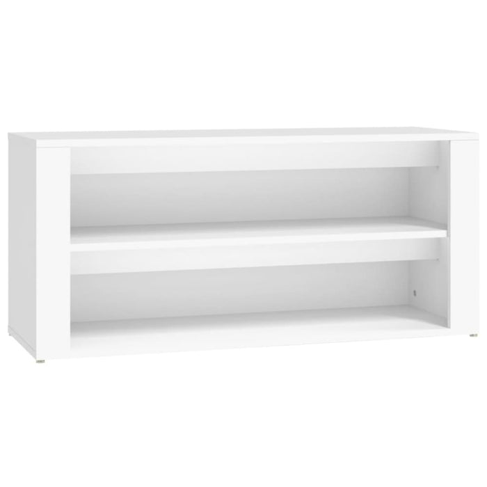 Shoe Rack White 100x35x45 Cm Engineered Wood Nolkba