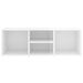 Shoe Storage Bench Glossy Look White 105x35x35 Cm Chipboard