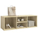 Shoe Storage Bench Sonoma Oak 105x35x35 Cm Chipboard Nbaall