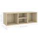 Shoe Storage Bench Sonoma Oak 105x35x35 Cm Chipboard Nbaall