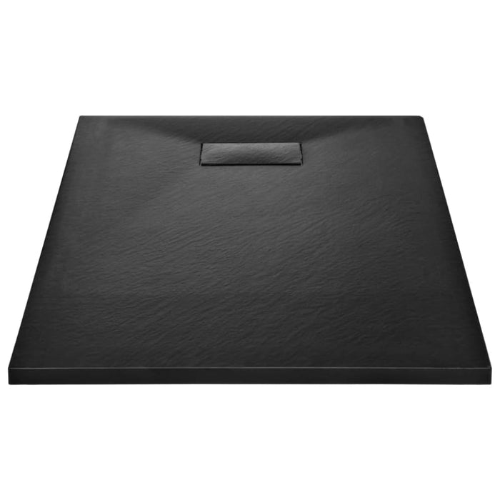 Shower Base Tray Smc Black 100x80 Cm Oaaino