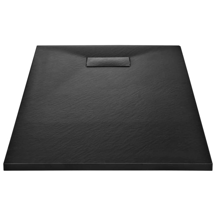 Shower Base Tray Smc Black 120x70 Cm Oaaint