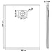 Shower Base Tray Smc White 100x80 Cm Oaaiix