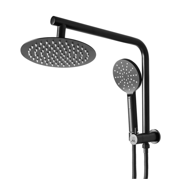 Goslash Picks Shower Head High Pressure Set Rain Round Black