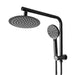 Goslash Picks Shower Head High Pressure Set Rain Round Black