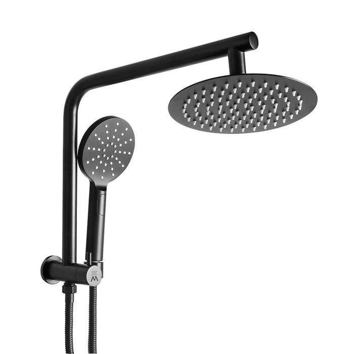 Goslash Picks Shower Head High Pressure Set Rain Round Black