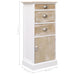 Side Cabinet 38x28x86 Cm Paulownia Wood Xnabip