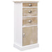 Side Cabinet 38x28x86 Cm Paulownia Wood Xnabip