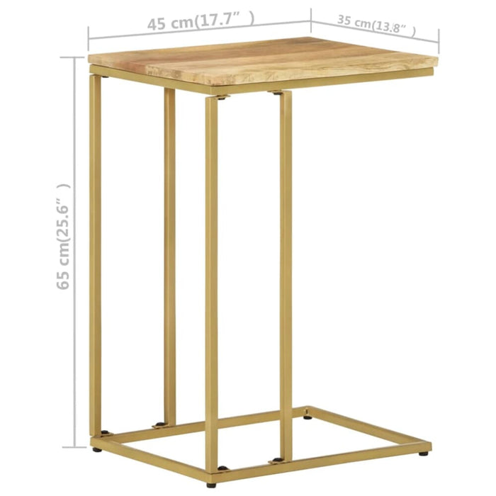 Side Table 35x45x65 Cm Solid Mango Wood Txiaax