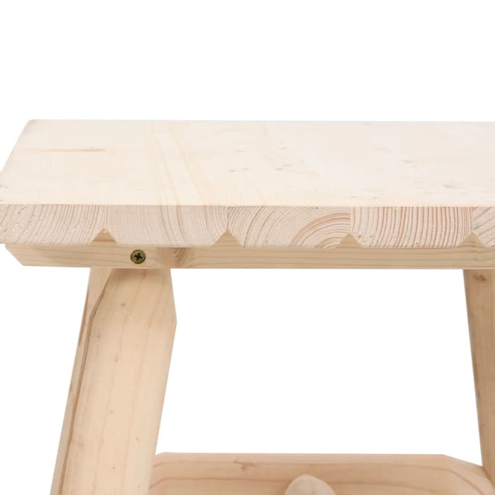 Side Table 49x49x50 Cm Solid Wood Spruce Tlttpo