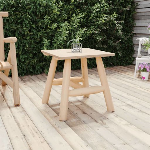 Side Table 49x49x50 Cm Solid Wood Spruce Tlttpo