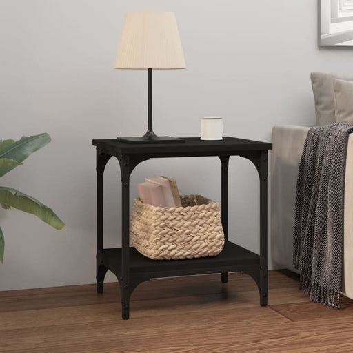 Side Table Black 40x30x42 Cm Engineered Wood Nxtxii