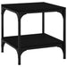 Side Table Black 40x40x40 Cm Engineered Wood Noktii