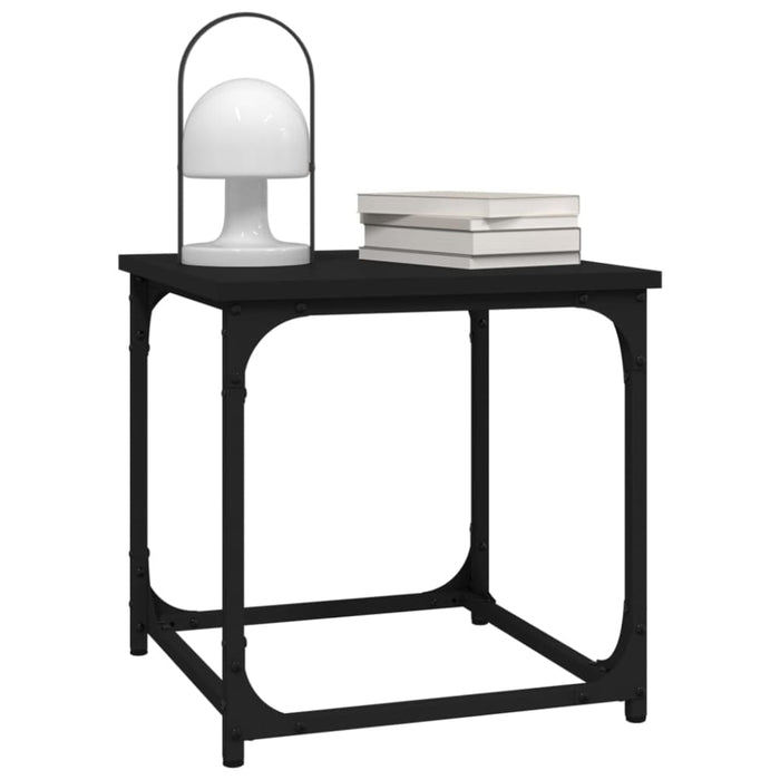 Side Table Black 40x40x40 Cm Engineered Wood Nxtxni