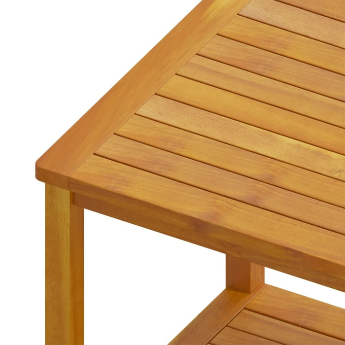 Side Table Solid Acacia Wood 45x45x45 Cm Aaoxn