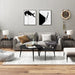 Side Tables 2 Pcs Black 40x40x35 Cm Engineered Wood Nokabt