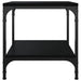 Side Tables 2 Pcs Black 40x40x40 Cm Engineered Wood Noktin