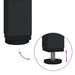 Side Tables 2 Pcs Black 40x40x40 Cm Engineered Wood Noktin