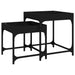 Side Tables 2 Pcs Black Engineered Wood Nxtxnx