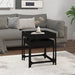 Side Tables 2 Pcs Black Engineered Wood Nxtxnx