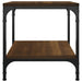 Side Tables 2 Pcs Brown Oak 40x40x40 Cm Engineered Wood