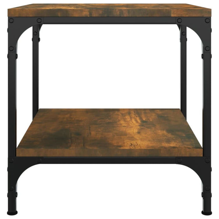 Side Tables 2 Pcs Smoked Oak 40x40x40 Cm Engineered Wood