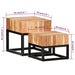 Side Tables 2 Pcs Solid Acacia Wood Xnitpo