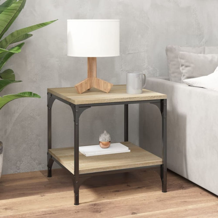 Side Tables 2 Pcs Sonoma Oak 40x40x40 Cm Engineered Wood