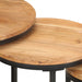 Side Tables 3 Pcs Solid Acacia Wood Txblni