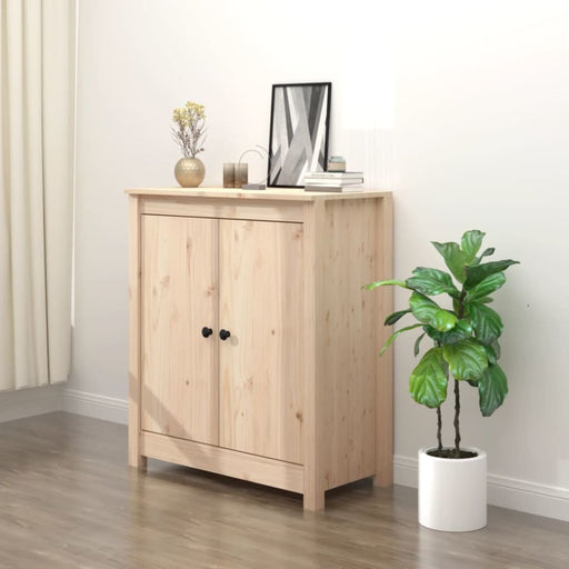 Sideboard 70x35x80 Cm Solid Wood Pine Notiok