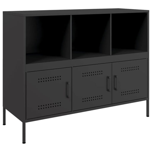 Sideboard Black 100.5x39x79 Cm Cold-rolled Steel Natbkb