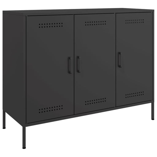 Sideboard Black 100.5x39x79 Cm Cold-rolled Steel Natbxa