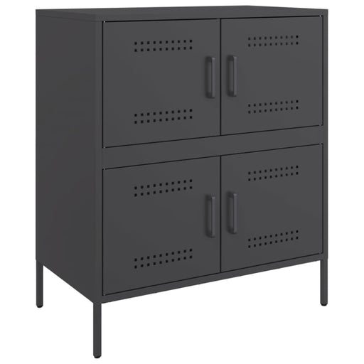 Sideboard Black 68x39x79 Cm Steel Naxkpx