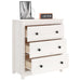 Sideboard White 70x35x80 Cm Solid Wood Pine Notitp