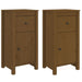 Sideboards 2 Pcs Honey Brown 40x35x80 Cm Solid Wood Pine