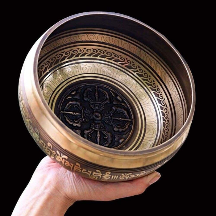 Silent Mind Tibetan Singing Bowl Set Antique Design