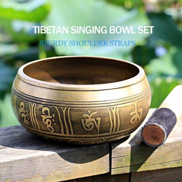 Silent Mind Tibetan Singing Bowl Set Antique Design