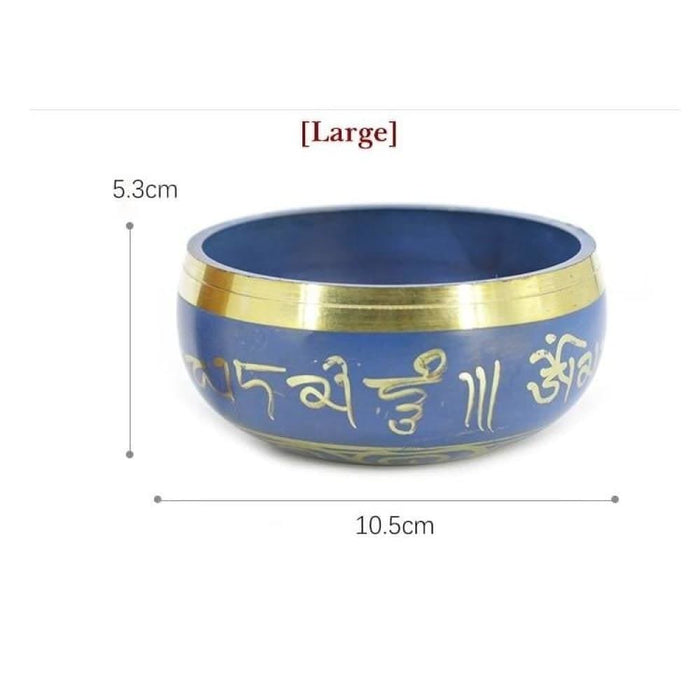 Silent Mind Tibetan Singing Bowl Set Blue Colour Design