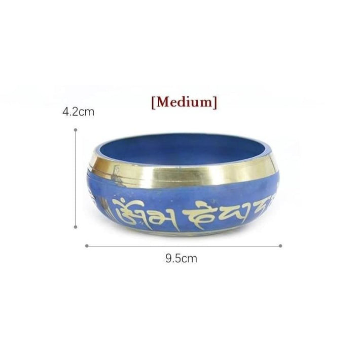 Silent Mind Tibetan Singing Bowl Set Blue Colour Design