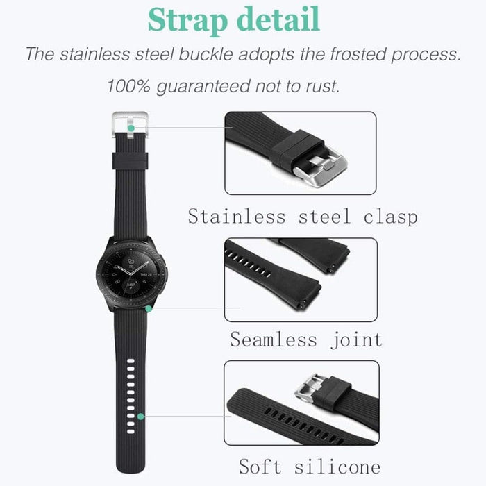 Silicone Bracelet Strap For Samsung Galaxy Huawei Watch