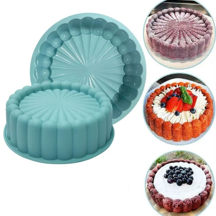 Silicone Cake Pan Round Multi Functional Baking Mold