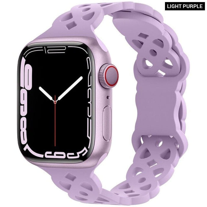 Silicone Designer Bracelet Strap For Apple Watch