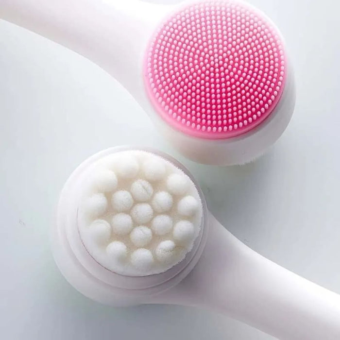 Silicone Facial Cleanser Brush Dual Sided 3d Massage