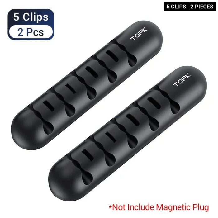 Silicone Flexible Cable Organizer Magnetic Plug Box