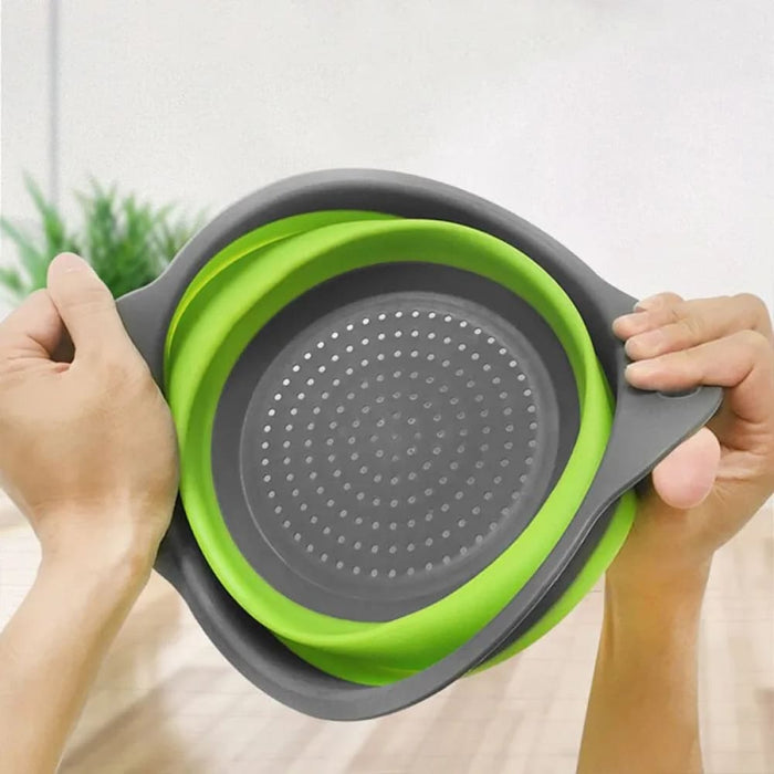 Silicone Foldable Fruit Vegetable Washing Drain Basket