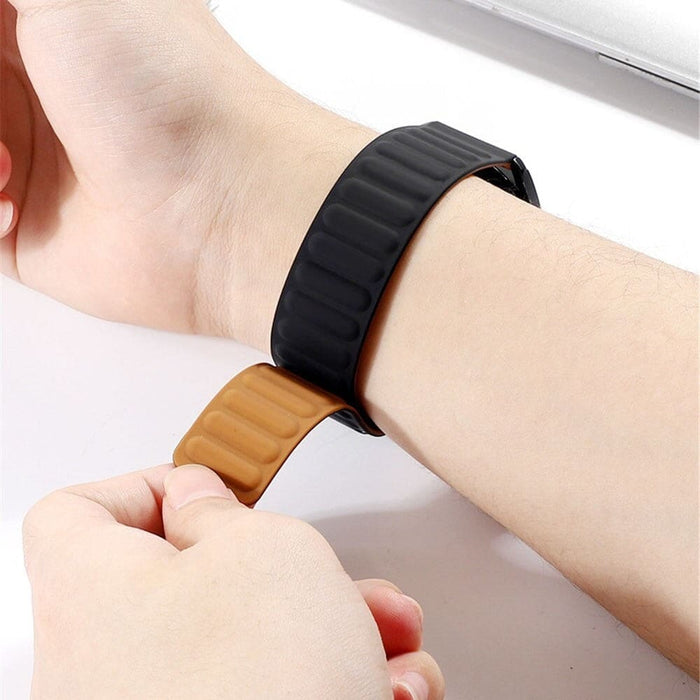 Silicone Magnetic Loop Watchband Strap For Huaweim Samsung