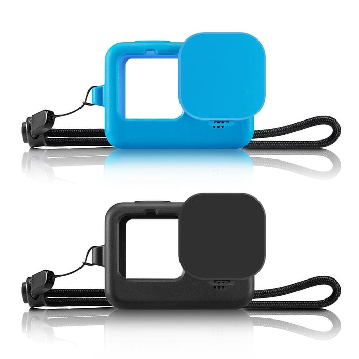 Silicone Protective Case Cover With Wrist Strap And Lens