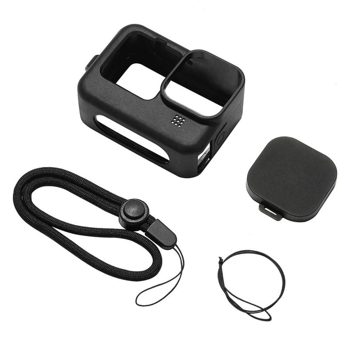 Silicone Protective Case Cover With Wrist Strap And Lens