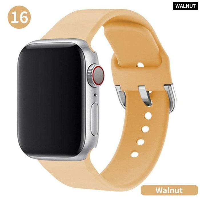 Silicone Rubber Multicolour Watchband Strap For Apple Watch