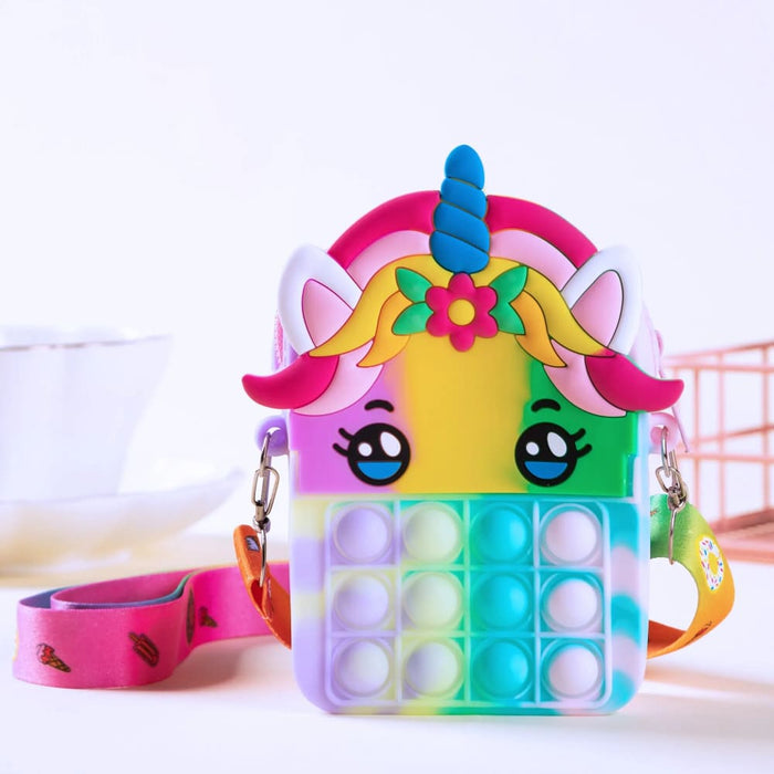 Silicone Sensory Push Pop Bag For Kids